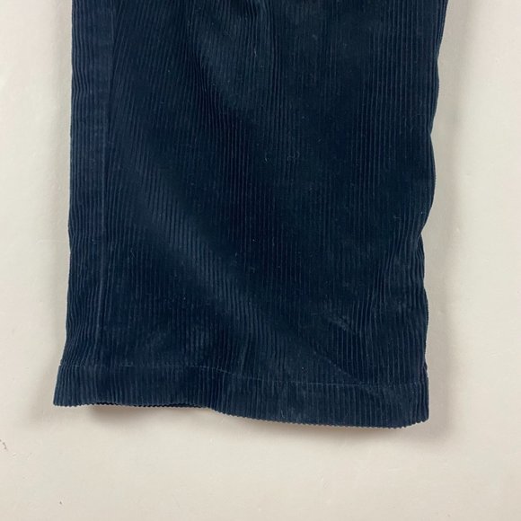 Vintage Y2K Haggar Wide Wale Blue Pleated Corduroy Pants Men's 36 x 30 Skater - Picture 5 of 13